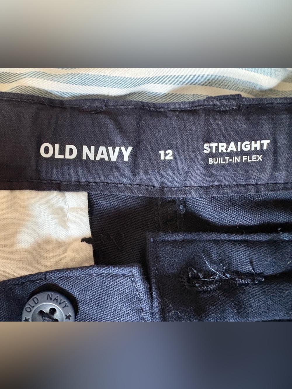 Old Navy Dark Navy Button-Front pants.